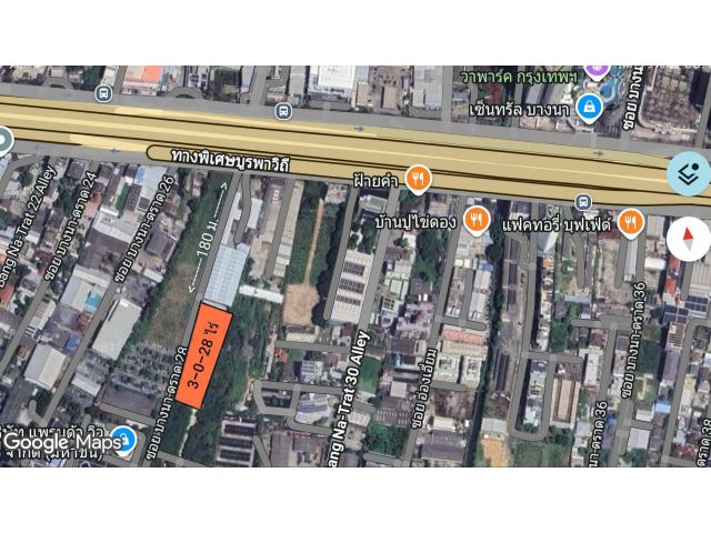 ขายที่ดินเปล่าถมแล้ว 3-0-28 ไร่ ถนนบางนา-ตราด ซอยบางนา-ตราด 28 แขวงบางนาใต้ เขตบางนา กทม.