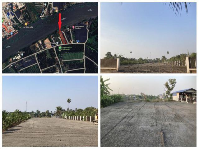 ขายที่ดิน (โฉนด) ติดแม่น้ำท่าจีน 1 ไร่ 2 งาน 60 ตร.ว. กระทุ่มแบน จ.สมุทรสาคร โทร 0925506068