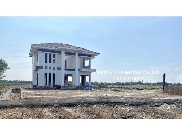 ขายที่ดินถมแล้ว ติดถนน 347 บางปะหัน 083 610 6693