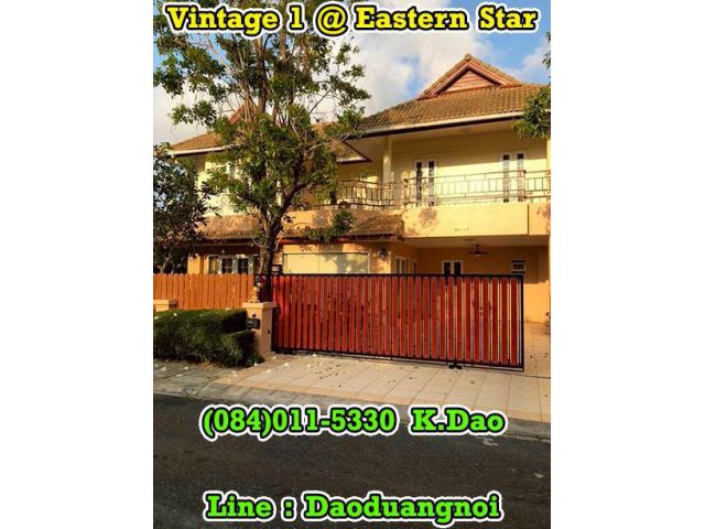 Vintage 1, Eastern Star Golf Course @Ban Chang *** Corner House for Rent ***