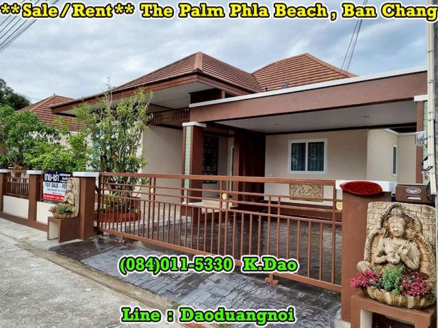 The Palm Phla Beach, Ban Chang *** New Renovation House *** Sale / Rent