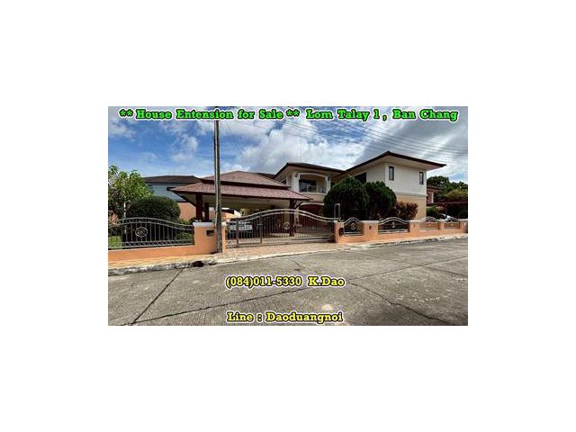 #Lom Talay 1, Ban Chang *** House Extension for Sale *** 2 Title Deeds