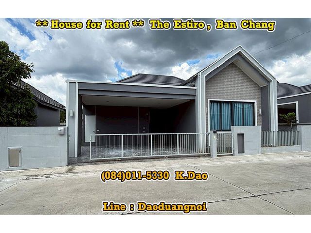 The Estiro, Ban Chang *** House for Rent *** Nordic Style