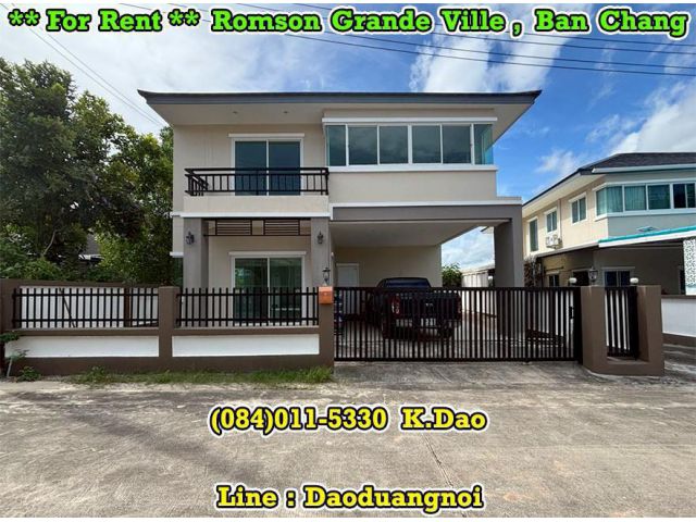 #Romson Grande Ville, Ban Chang *** Brand New House for Rent ***