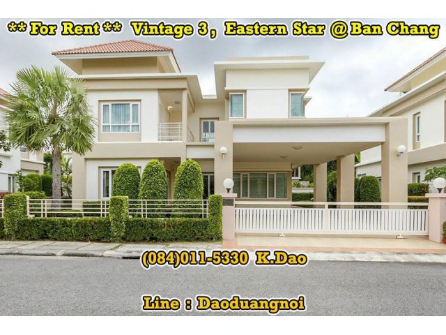 #Vintage 3 @Eastern Star Golf Course, Ban Chang *** Luxury House for Rent ***