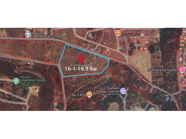 ขายที่ดินแปลงสวย ทำเลดี วิวภูเขา อำเภอหัวหิน จังหวัดประจวบฯ