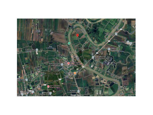 ขายที่ดิน 32 ไร่ ด้านหน้าติดถนน ด้านหลังติดแม่น้ำบางปะกง ต.บางแตน อ.บ้านสร้าง จ.ปราจีนบุรี