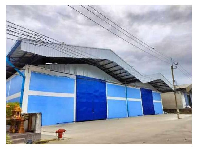 F257 ให้เช่าโกดังพร้อมออฟฟิศสร้างใหม่ ย่านแพรกษา พื้นที่ใช้สอย 1,100 ตรม.