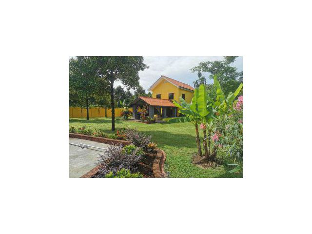 ขายด่วน!!! ขายบ้านเดี่ยว บ้านสวนสวย 2ชั้น พร้อมผลไม้ออร์แกนิค ใกล้ถนนสุขุมวิท อ.แกลง ระยอง เนื้อที่ 3 ไร่ 3 งาน (6,000 ตรม)