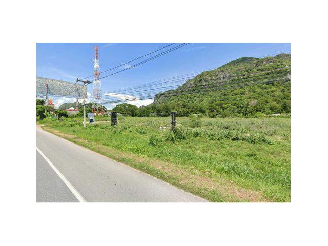 ขายที่ดิน 21 ไร่ ติดถนนเพชรเกษม ต.เขาใหญ่ อ.ชะอำ จ.เพชรบุรี