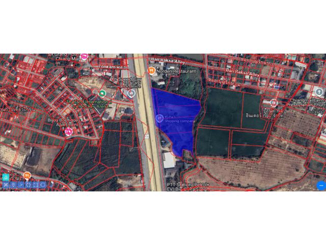 ขายที่ดินแปลงใหญ่ เปิดรับนักลงทุน ที่ดินติดถนนไฮเวย์ เชียงใหม่-ลำ