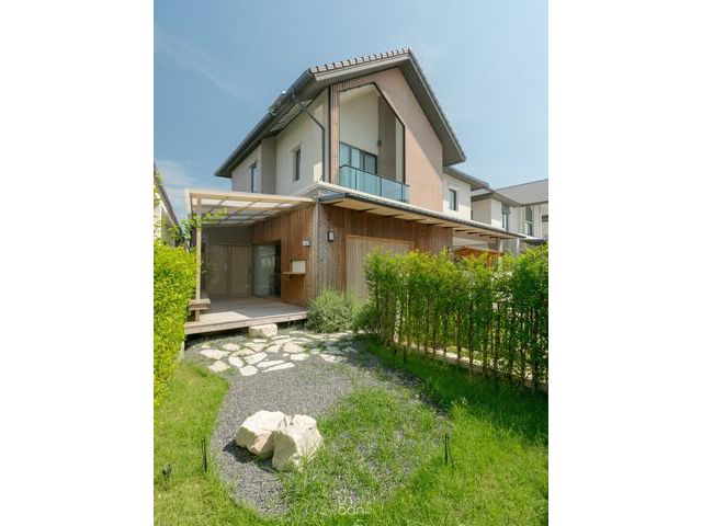 ขายบ้านแปลงมุมแต่งครบ สไตล์ญี่ปุ่น พร้อมเฟอร์ฯ