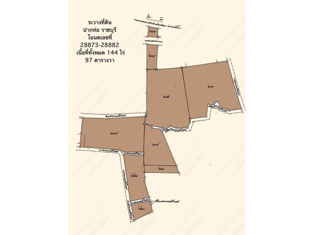 ขายที่ดินติดถนนใหญ่บ้านหนองโก