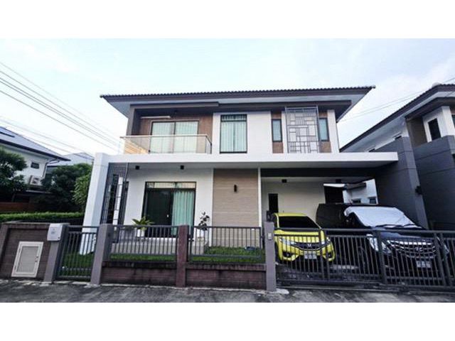 ให้เช่าบ้านเดี่ยว 2ชั้น พร้อมเฟอร์นิเจอร์ครบโครงการ H Cape Serene บางนา สุขาภิบาล 2 เดินทางสะดวก ใกล้สนามบินสุวรรณภูมิ