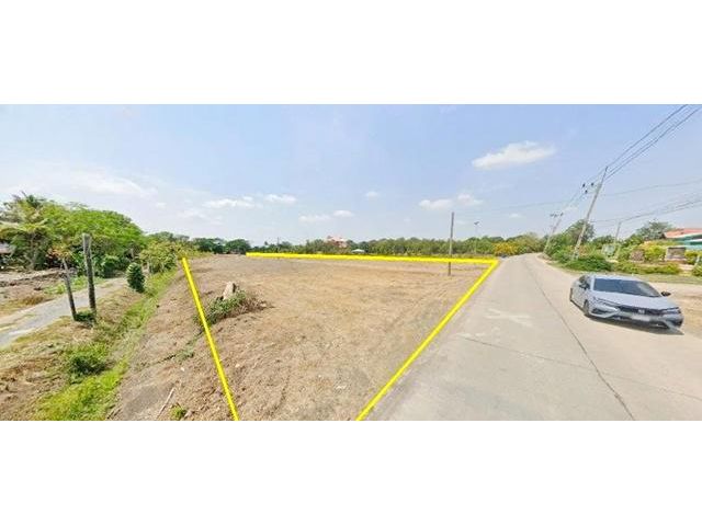 ลำโพ ลาดหลุมแก วัดบ่อเงิน 1.1 กม. หน้าติดถนน เช่าที่ดินใหญ่ 5 ไร่