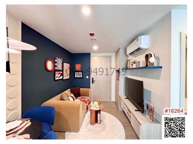 เช่า คอนโด ดิ ออริจิ้น พหลโยธิน 57 ขนาด 28 ตรม ใกล้  BTS พหลโยธิน 59  **pet friendly**