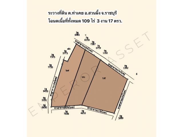 ขายที่ดินโฉนด สวนผึ้ง ไร่ละ 300,000 เนื้อที่ 109 ไร่  วิวเขาสุดสวย