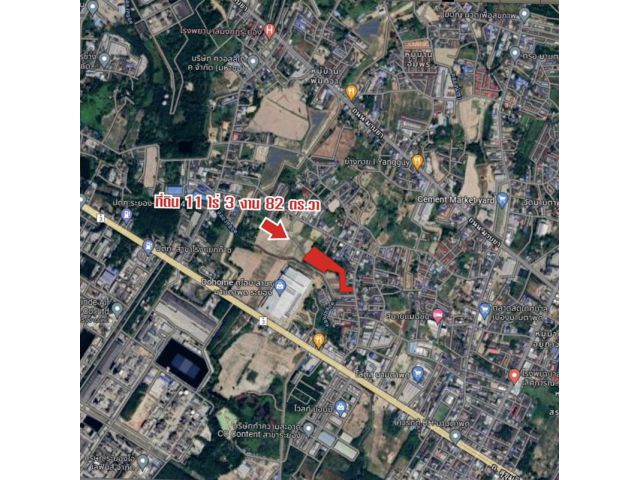 ที่ดินหลังDo home มาบตาพุด 11 ไร่ 3 งาน 82 ตร.วา