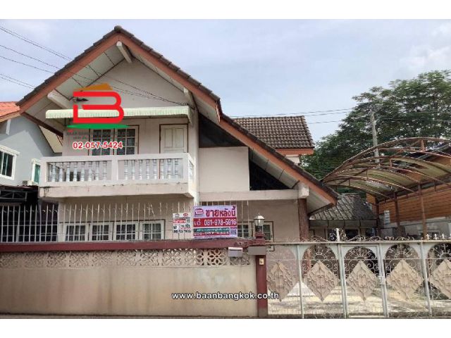 บ้านเดี่ยว เนื้อที่ 48.3 ตร.ว. หมู่บ้านมัณฑวรรณ (ซอยสายไหม 37) ถนนพหลโยธิน แขวงสายไหม เขตสายไหม