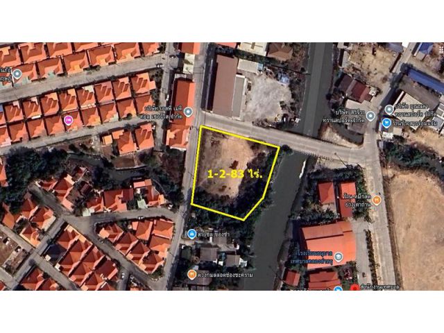 ขายที่ดินเปล่าแปลงมุม ขนาด 683 ตรว เหมาะสำหรับทำเซเว่นอีเลฟเว่น สไตล์สแตนอโลน คลองตำหรุ ชลบุรี.