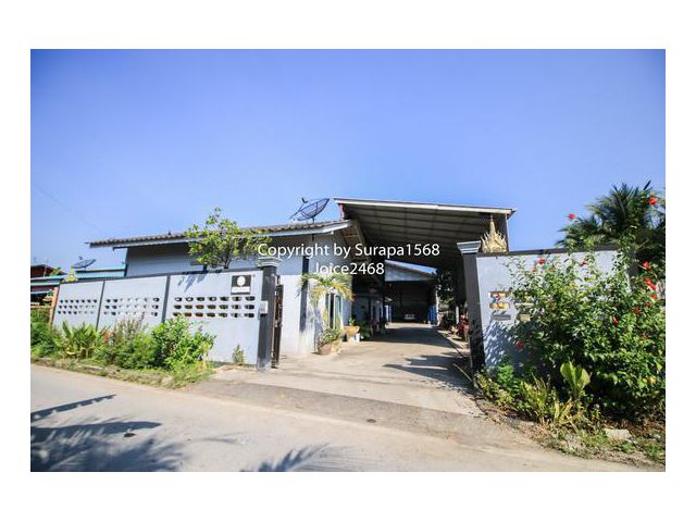 ขายโกดัง พร้อมบ้านชั้นเดียว บ้านแพ้ว หลักสาม สมุทรสาคร แปลงมุม 158.5 ตร.ว