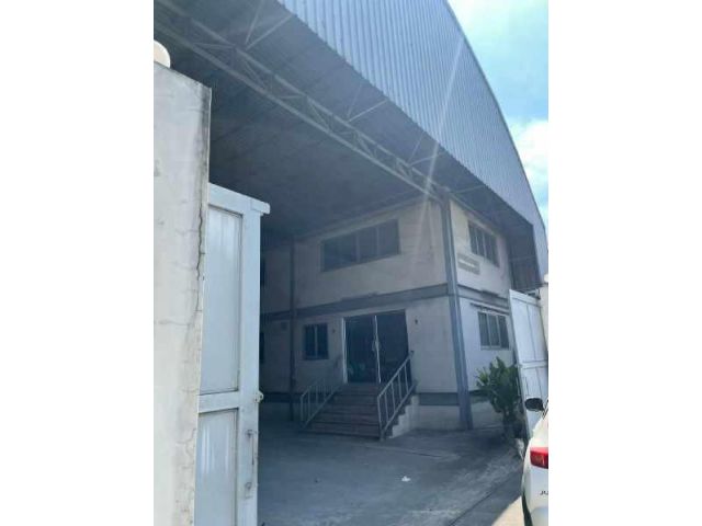 F264 ให้เช่าโกดังโรงงานพร้อมออฟฟิศ ติดถนนใหญ่ปู่เจ้าสมิงพราย พื้นที่ 250 ตรว. พระประแดง สมุทรปราการ