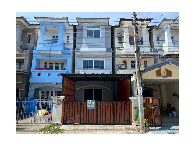 ขายทาวน์โฮม 3 ชั้น หมู่บ้านมวลชนธานี บางแวก บางแค พุทธมณฑล สาย 2 บ้านตกแต่งแล้วพร้อมอยู่