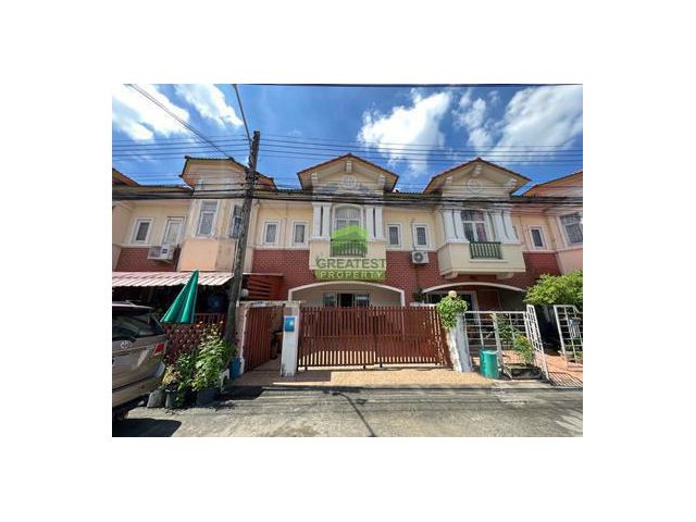 หมู่บ้าน พฤกษาวิลล์ 1 คูคต ลำลูกกา คลอง 2 เสมาฟ้าคราม ขายด่วน ทาวน์เฮ้าส์ 2 ชั้น เนื้อที่ 21.20 ตร.ว ทำเลดี ราคาต่อรองได