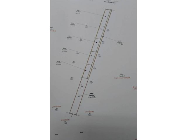 ที่ดินตัดแบ่งโฉนดแล้ว ขายทั้งแปลง.7ไร่ 2งาน 30ตร.วา  แบ่ง 6ล็อค อาศัย 1ล็อคถนน