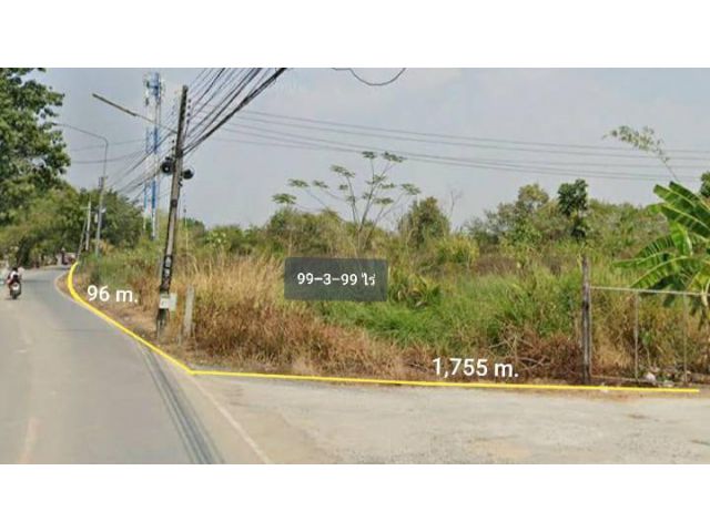 ขายที่ดินเปล่า 99-3-99 ไร่ คลอง10 ติดถนนเลียบคลองรังสิต-นครนายก ต.บึงสนั่น อ.ธัญบุรี จ.ปทุมธานี