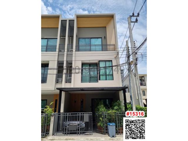 ขายพร้อมผู้เช่า ทาวน์โฮม 3 ชั้น เดอะ แคนวาส สุขุมวิท-สำโรง ใกล้ อิมพิเรียล สำโรง