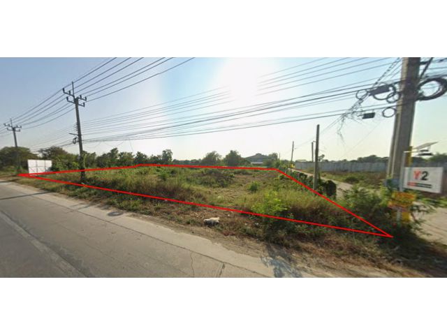 ที่ดินไทรน้อย นนทบุรี ติดถนนใหญ่ ทำเลธุรกิจ 2 ไร่กว่า เจ้าของขายเอง