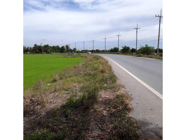 ขายด่วน!!! ที่ดินแปลงสวยทำเลดี ราคาถูก ติดถนนลาดยาง เส้นหลัก(4005) เนื้อที่ 8-1-35 ไร่ เหมาะทำธุรกิจโกดังสินค้า