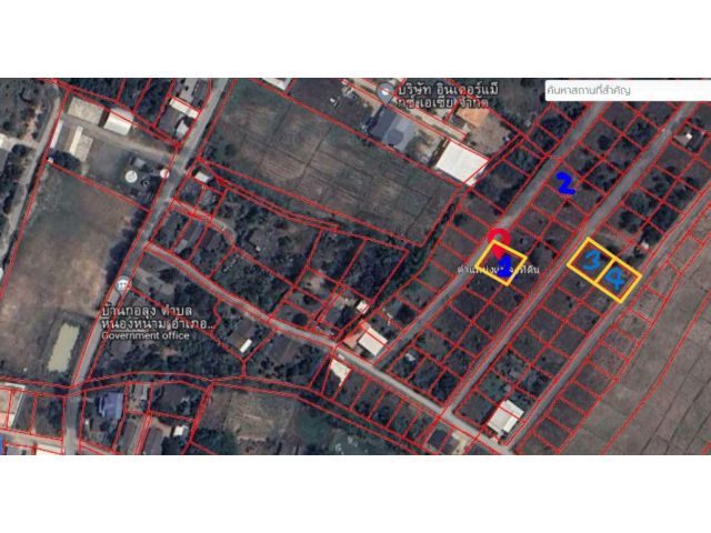 ขายที่ดิน65ว.เริ่ม270,000บ. 3แปลง ต.หนองหนาม อ.เมือง ลำพูน