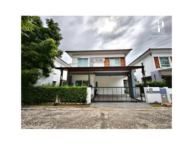 ราคานี้มีอยู่จริง! ขายบ้านสวย สภาพมือหนึ่ง ในราคาบ้านมือสอง บ้านแฝด 2 ชั้น  คลัสเตอร์วิลล์ 4  บางกรวย