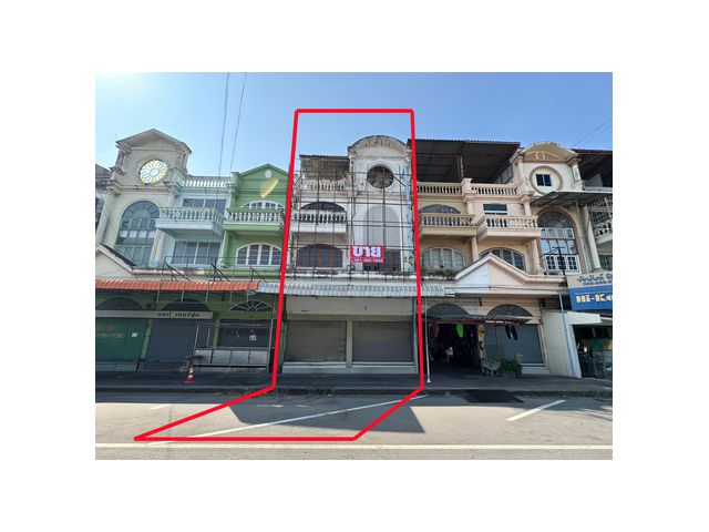 ขายอาคารพาณิชย์ 3.5 ชั้น 2 คูหา ขนาด 44 ตร.ว. ห่างจากถนนกาญจนาภิเษกเพียง 500 เมตร สภาพดี ทำเลค้าขายหรือทำโฮมออฟฟิศ ที่จอ