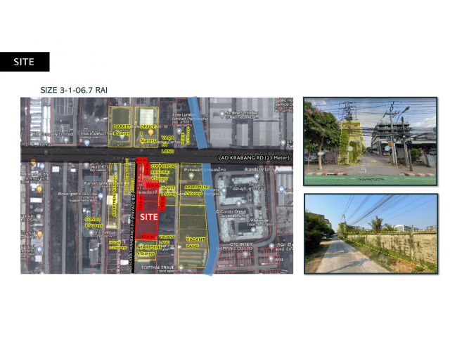 (เจ้าของขายเอง) ขายที่ดิน 3 ไร่ ถนนลาดกระบัง ใกล้สนามบิน-โรบินสันลาดกระบัง