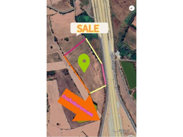 ขายที่ดินติดถนนเลียบมอเตอร์เวย์บางปะนครราชสีมา  อำเภอเมืองนครราชสีมา  โฉนดครุฑแดง 13ไร่ 12 ตร.ว​ ลดสุดๆๆๆ