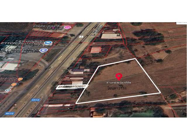 ขายที่ดินติดถนนใหญ่ ทำเลทอง ใจกลางอำเภอสีดา เนื้อที่รวม 5 ไร่ 68