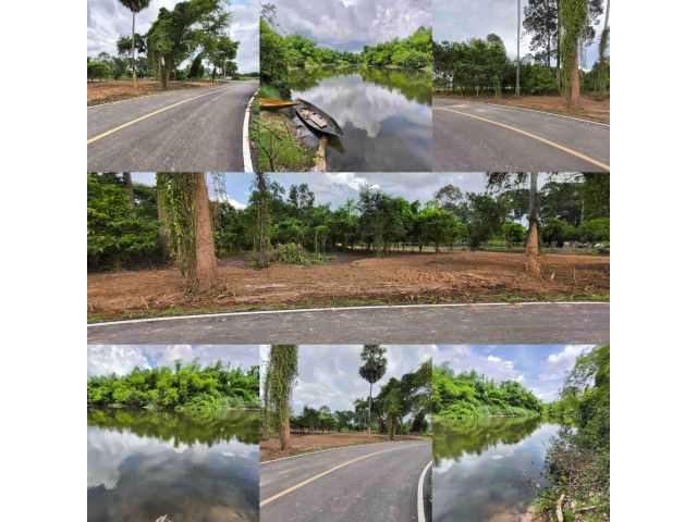ขายที่สวน ติดถนนลาดยาง ติดแม่น้ำ ไร่ละ 680,000 บาท เนื้อที่ 3 ไร่ 1 งานกว่า
