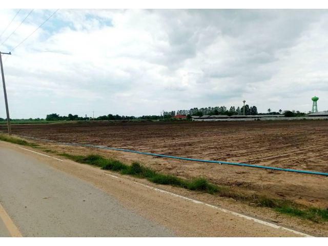 ขายที่ดินกำแพงแสน แปลงสวย ติดถนนลาดยาง สามามารถสร้างโรงงานได้ เนื้อที่ 24 ไร่ ที่สูงเสมอถนนเหมาะทำธุรกิจโรงงาน,โกดัง