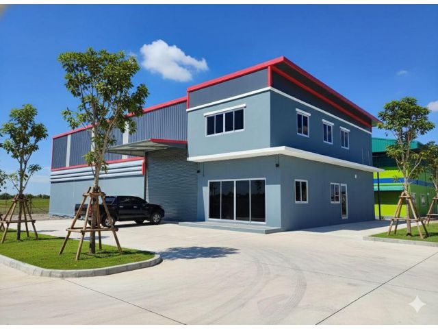 ขายที่ดินพร้อมสร้างโรงงาน ย่านบางบัวทอง