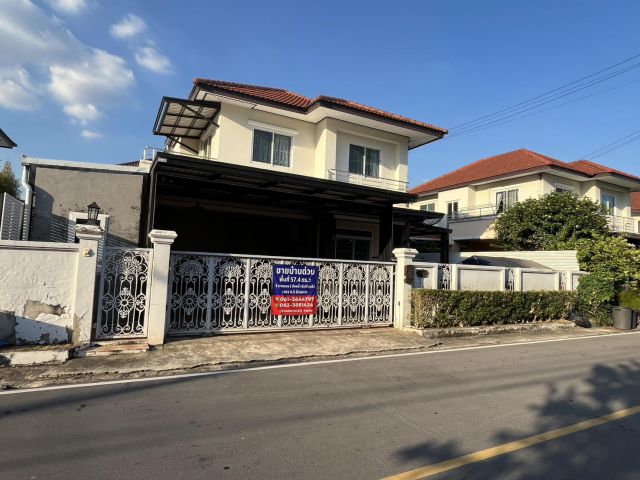 ขายบ้านเดี่ยว 2 ชั้น หมู่บ้านเค.ซี. วงแหวนรามอินทรา ทำเลดี ใกล้แฟชั่นไอส์แลนด์