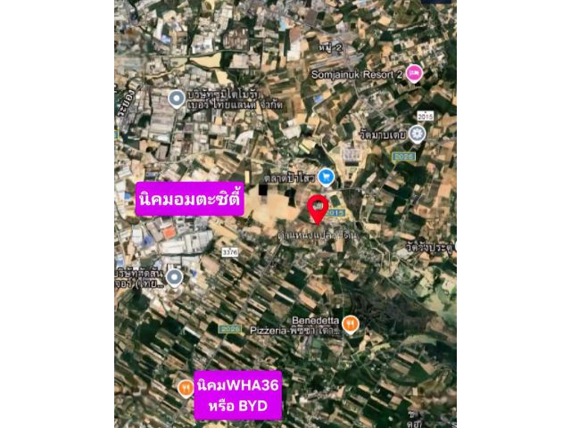 ขายที่ดิน ใกล้ตลาดป้าไสว ซอย12 อ.ปลวกแดง จ.ระยอง ที่ดินมีเนื้อที่ 18 ไร่ 45 ตรว.