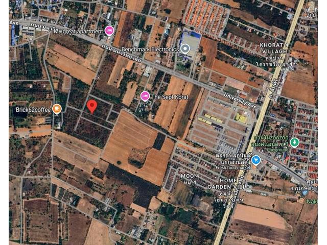 ขายที่ดินทำเลดี ราคาสุดคุ้ม เนื้อที่ 51 ตร.ว. เมืองโคราช ต.ไชยมงค