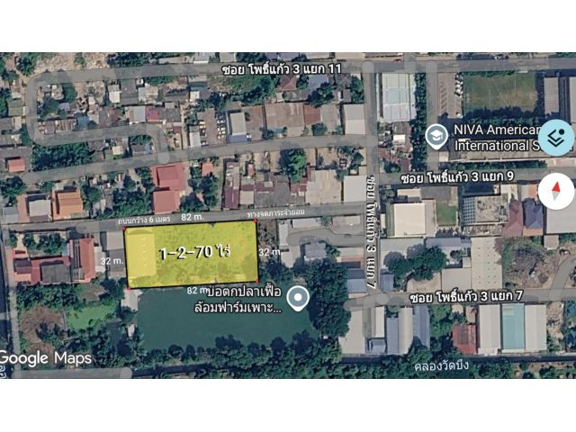 ขายที่ดินถมแล้ว 1-2-70 ไร่ ถ.โพธิ์แก้ว ซอยโพธิ์แก้ว 3 แยก 7 แขวงคลองจั่น เขตบางกะปิ กทม.