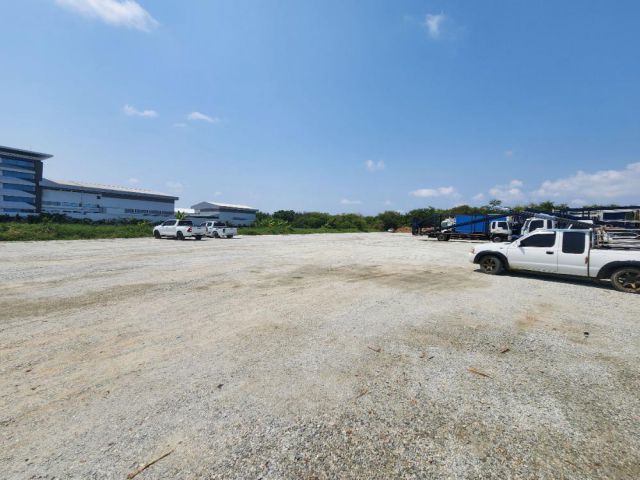 PK948ให้เช่า ที่ดินถมแล้ว 3ไร่ - 1งาน - 67ตร.วา ติดถนนเลียบคลองส่งน้ำสุวรรณภูมิ บางพลี