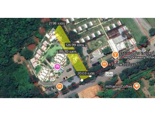 ที่ดินเปล่า 1-2-07 ไร่ หลังติดเขา ติดถนนธนะรัชต์ ปากช่อง เขาใหญ่ ตำบลหมูสี อำเภอปากช่อง จังหวัดนครราชสีมา