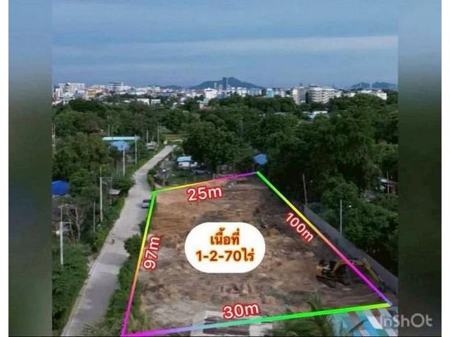 ขายที่ดินใจกลางบางแสน แสนสุข ใกล้ถนนข้าวหลาม ทำเลศักยภาพ