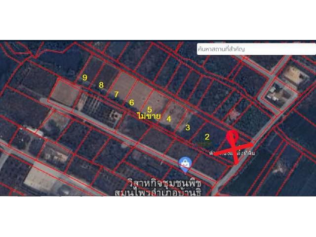 ขายที่ดิน347ว.700,000บ.ถนน น้ำไฟ บ้านสันทราย ต.บ้านธิ ลำพูน
